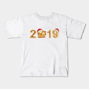 Golden New Year 2019 Kids T-Shirt